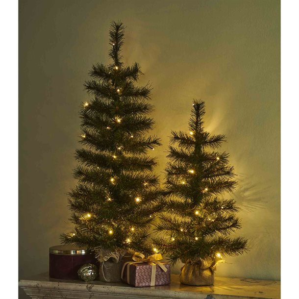 Sirius Alvin juletræ med 20 Led lys i varm hvid 60 cm højt 51695